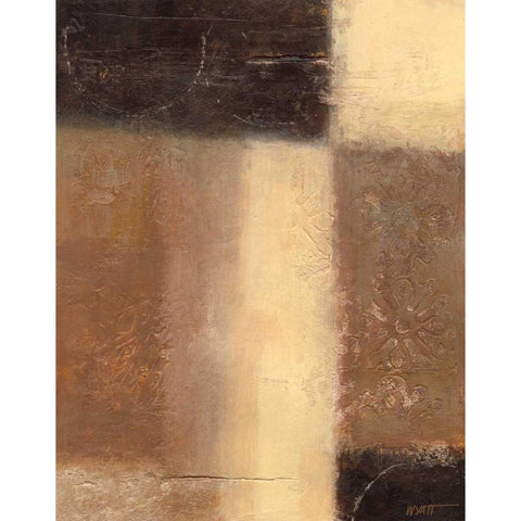 Ivory and Onyx I Gold Ornate Wood Framed Art Print with Double Matting by Wyatt Jr., Norman