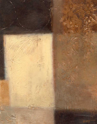 Ivory and Onyx II Black Ornate Wood Framed Art Print with Double Matting by Wyatt Jr., Norman