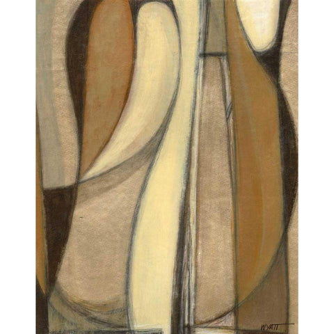 Voyage II White Modern Wood Framed Art Print by Wyatt Jr., Norman