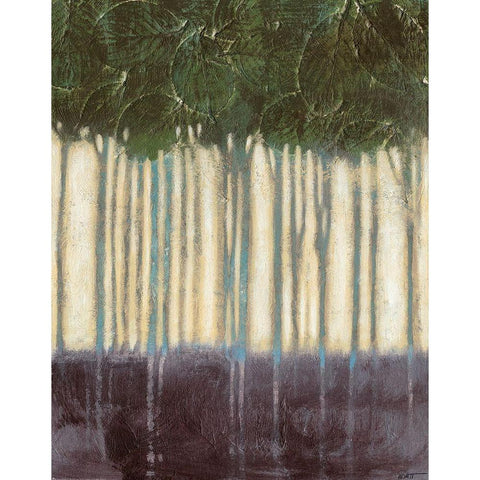 Sunlit Rainforest I Black Modern Wood Framed Art Print by Wyatt Jr., Norman