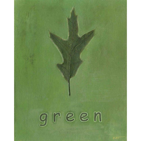 Going Green I Black Modern Wood Framed Art Print with Double Matting by Wyatt Jr., Norman