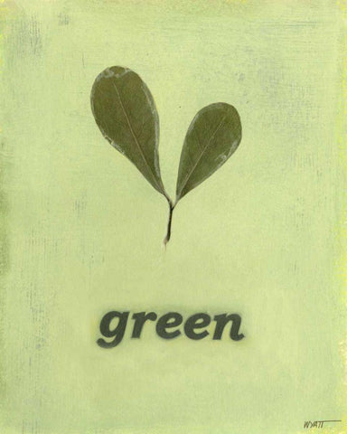 Going Green III Black Ornate Wood Framed Art Print with Double Matting by Wyatt Jr., Norman