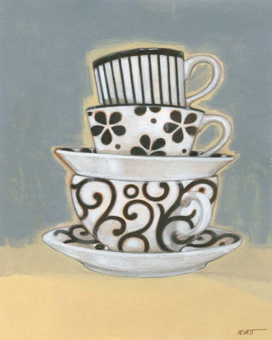 The Last Drop I White Modern Wood Framed Art Print with Double Matting by Wyatt Jr., Norman