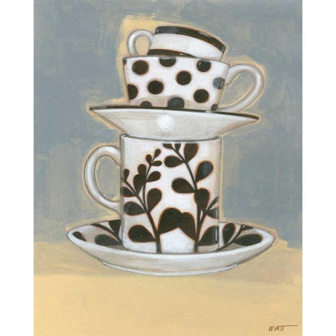 The Last Drop II Black Modern Wood Framed Art Print with Double Matting by Wyatt Jr., Norman