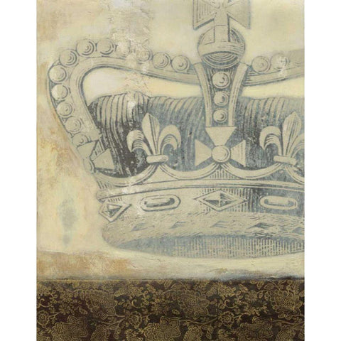 Regal Crown II Black Modern Wood Framed Art Print by Wyatt Jr., Norman