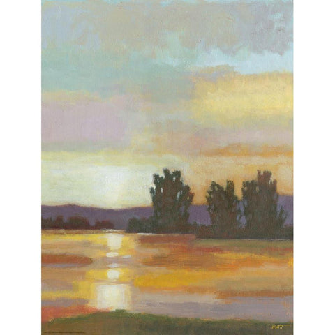 Canyon River I Black Modern Wood Framed Art Print with Double Matting by Wyatt Jr., Norman