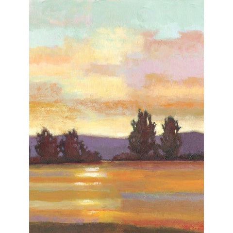 Canyon River II White Modern Wood Framed Art Print by Wyatt Jr., Norman