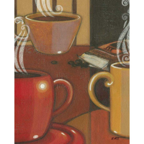 Another Cup IV Black Modern Wood Framed Art Print by Wyatt Jr., Norman