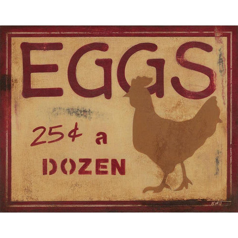 Eggs White Modern Wood Framed Art Print by Wyatt Jr., Norman