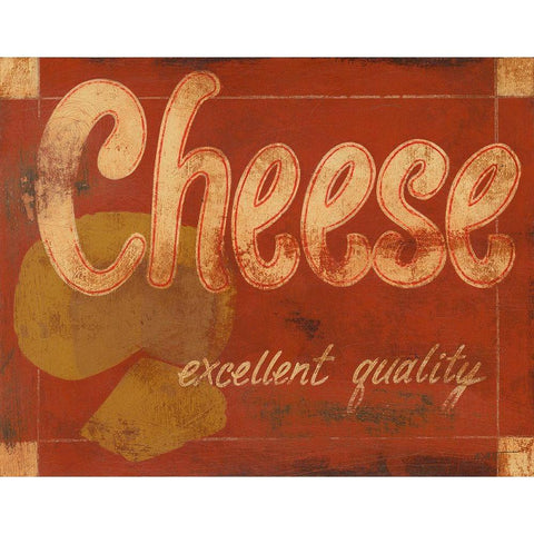 Cheese White Modern Wood Framed Art Print by Wyatt Jr., Norman