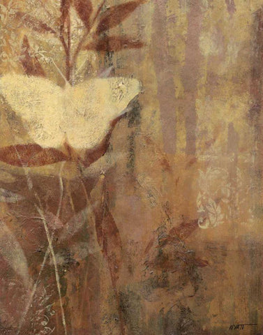 Copper Meadows I Black Ornate Wood Framed Art Print with Double Matting by Wyatt Jr., Norman