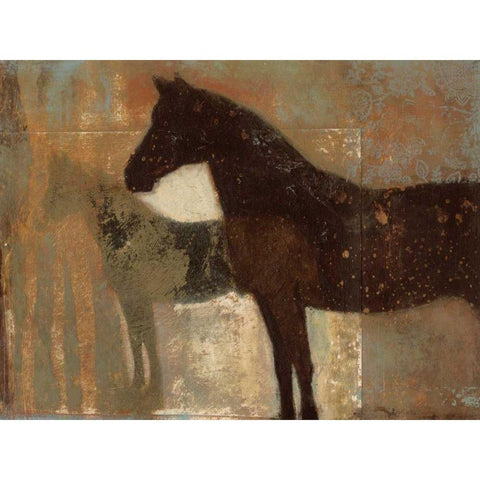 Weathered Equine II White Modern Wood Framed Art Print by Wyatt Jr., Norman