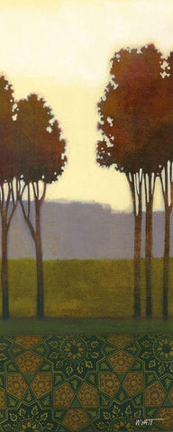 Dreamers Grove I White Modern Wood Framed Art Print with Double Matting by Wyatt Jr., Norman