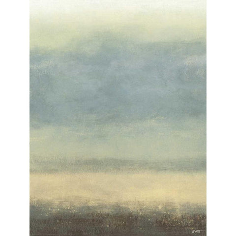 Coastal Rain I White Modern Wood Framed Art Print by Wyatt Jr., Norman
