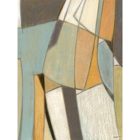 Structure I Black Modern Wood Framed Art Print by Wyatt Jr., Norman