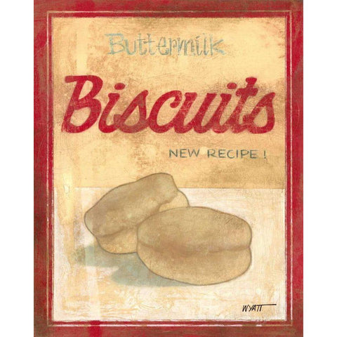 Buttermilk Biscuit Mix Gold Ornate Wood Framed Art Print with Double Matting by Wyatt Jr., Norman