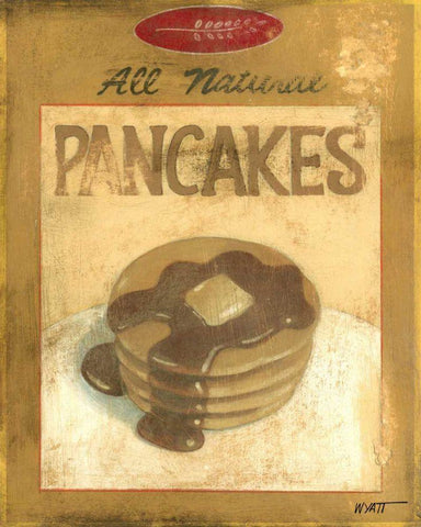 Pancake Mix Black Ornate Wood Framed Art Print with Double Matting by Wyatt Jr., Norman