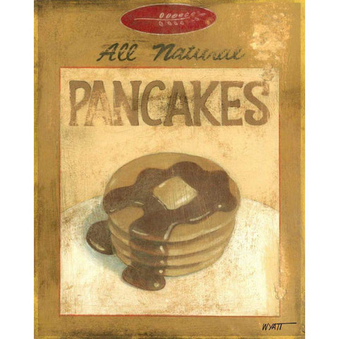 Pancake Mix White Modern Wood Framed Art Print by Wyatt Jr., Norman