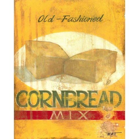 Cornbread Mix White Modern Wood Framed Art Print by Wyatt Jr., Norman