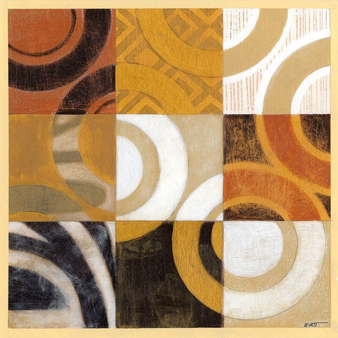 Pulse II Black Ornate Wood Framed Art Print with Double Matting by Wyatt Jr., Norman