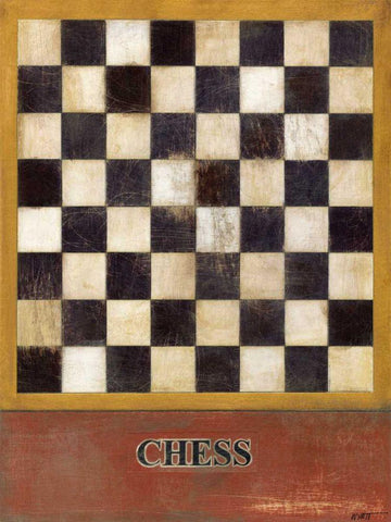 Chess White Modern Wood Framed Art Print with Double Matting by Wyatt Jr., Norman