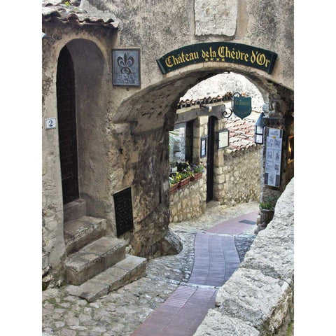 Cobbled Walkway I Black Modern Wood Framed Art Print with Double Matting by Perry, Rachel