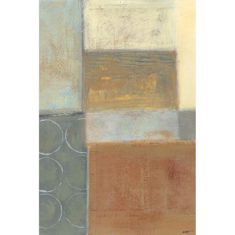 Nickel and Earth I Black Modern Wood Framed Art Print by Wyatt Jr., Norman