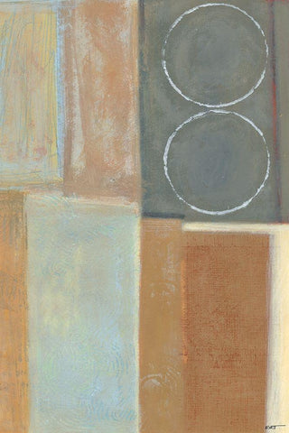 Nickel and Earth II White Modern Wood Framed Art Print with Double Matting by Wyatt Jr., Norman