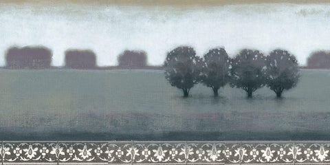 Smoky Dawn I Black Ornate Wood Framed Art Print with Double Matting by Wyatt Jr., Norman