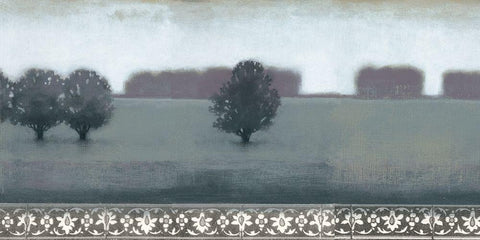Smoky Dawn II Black Ornate Wood Framed Art Print with Double Matting by Wyatt Jr., Norman