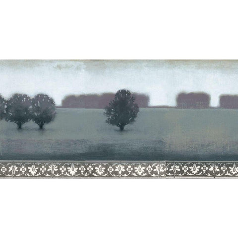 Smoky Dawn II Black Modern Wood Framed Art Print by Wyatt Jr., Norman