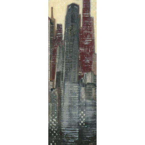 Urban Landscape I Black Modern Wood Framed Art Print with Double Matting by Wyatt Jr., Norman