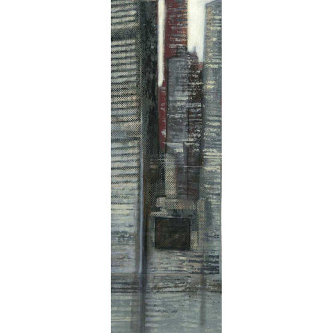 Urban Landscape IV Black Modern Wood Framed Art Print by Wyatt Jr., Norman