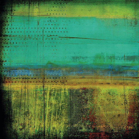 Corrugated II Black Modern Wood Framed Art Print with Double Matting by Mountain, Ricki