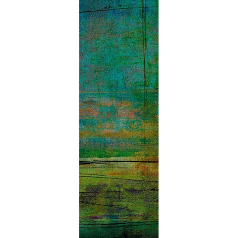 Sea Floor II White Modern Wood Framed Art Print by Mountain, Ricki