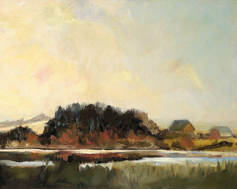 Flemish Winter IV White Modern Wood Framed Art Print with Double Matting by Rutledge, Silvia