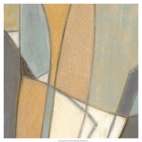 Structured Abstract I Black Modern Wood Framed Art Print by Wyatt Jr., Norman