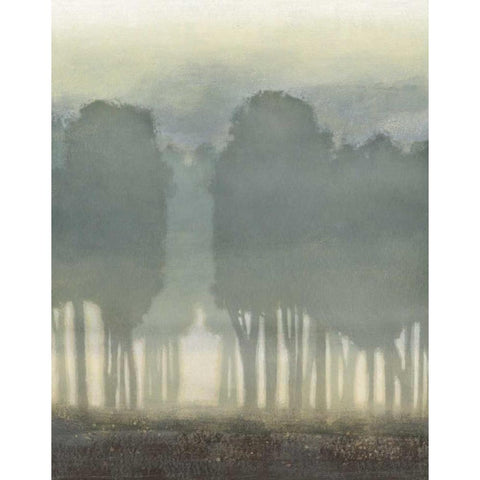 Treeline Haze I Gold Ornate Wood Framed Art Print with Double Matting by Vision Studio