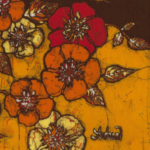Fire Bloom III Black Modern Wood Framed Art Print by Davis, Andrea