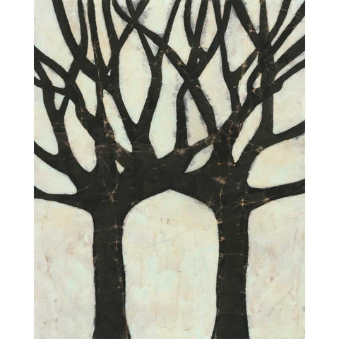 Batik Arbor II Gold Ornate Wood Framed Art Print with Double Matting by Davis, Andrea