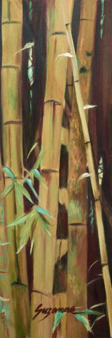 Bamboo Finale II Black Ornate Wood Framed Art Print with Double Matting by Wilkins, Suzanne