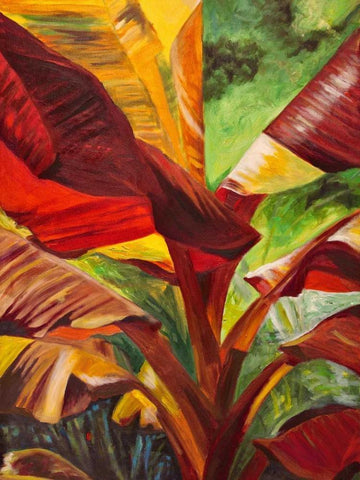 Banana Duo I Black Ornate Wood Framed Art Print with Double Matting by Wilkins, Suzanne