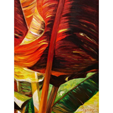 Banana Duo II Black Modern Wood Framed Art Print by Wilkins, Suzanne