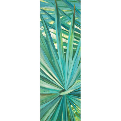 Fan Palm I Gold Ornate Wood Framed Art Print with Double Matting by Wilkins, Suzanne