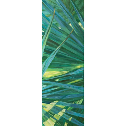 Fan Palm II Gold Ornate Wood Framed Art Print with Double Matting by Wilkins, Suzanne