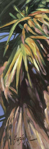 Wild Palm I Black Ornate Wood Framed Art Print with Double Matting by Wilkins, Suzanne