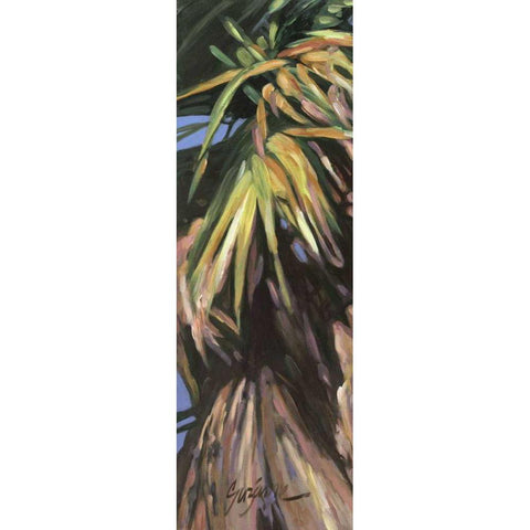 Wild Palm I White Modern Wood Framed Art Print by Wilkins, Suzanne