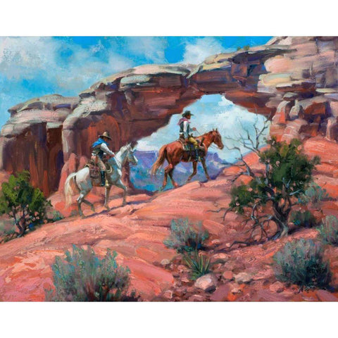 Between Rocks and Hard Places Gold Ornate Wood Framed Art Print with Double Matting by Sorenson, Jack