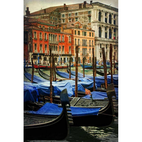 Venetian Canals I White Modern Wood Framed Art Print by Head, Danny