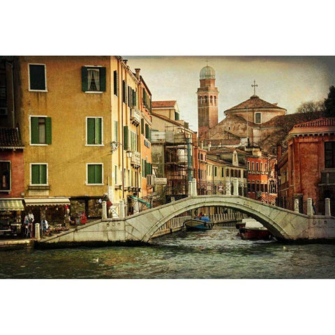 Hotel Gardena I Gold Ornate Wood Framed Art Print with Double Matting by Head, Danny